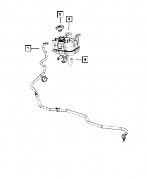 Chrysler Pacifica 17- 3.6 Coolant Expansion Tank Cap
