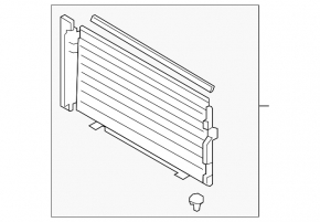 Subaru Crosstrek 16-17 air conditioner condenser radiator