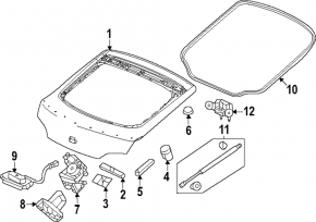 Trunk Door Lock Honda Civic XI FE/FL 22- 5d