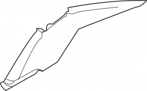 Left rear pillar trim for Infiniti G25 G35 G37 4d 06-15