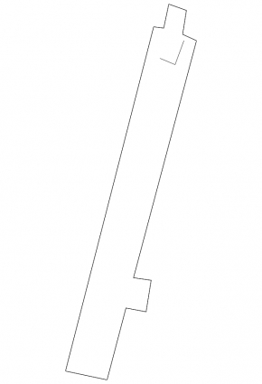 Front right door glass guide Infiniti QX50 19-20