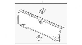 Honda Accord 18-22 trunk opening trim