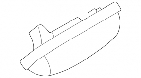 Left tailgate number plate light for Subaru Outback 2015-2019