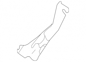 Rear pillar trim left Nissan Rogue Sport 17-19 black