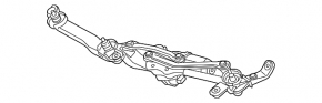 Windscreen wiper linkage with motor for Lexus RX350 RX450h 16-22