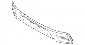 Rear bumper cover Hyundai Ioniq 17-22 for parking sensors