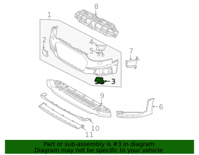 Right headlight washer nozzle cap for Audi A4 allroad 17-25