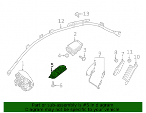 Airbag knee airbag driver left Mercedes W213 E 17-23