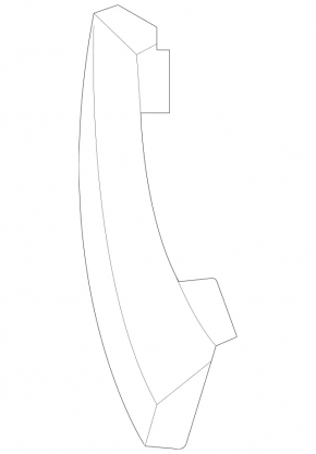 Lower right grille molding for Mercedes E 53 21-23 AMG (pack of 10)