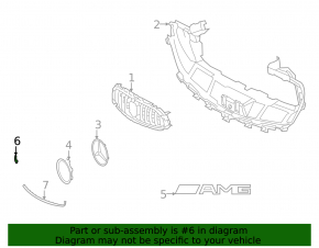 Lower right grille molding for Mercedes E 53 21-23 AMG (pack of 10)