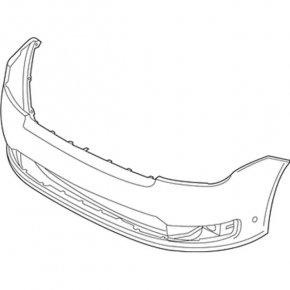 Front Bumper Bare Ford Flex 13-19 Without Autoparking