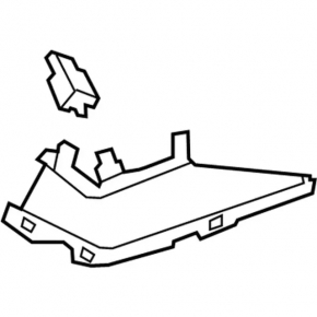 Upper rear pillar trim left Ford Focus mk3 11-18 5d grey, plastic turned white