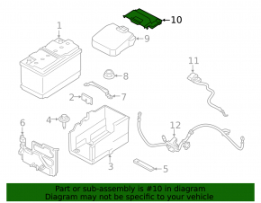 Front Battery Housing Cover Lincoln MKC 15-