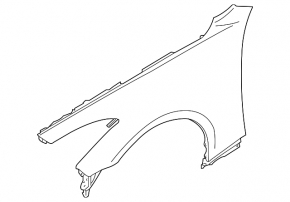 Front right wing Infiniti G25 G35 G37 08-14 2d