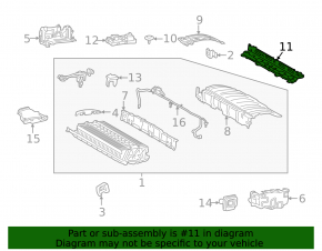 Rear battery bracket for Toyota Rav4 19-25 hybrid