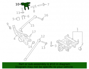 Rear left trunnion mount Ford Ecosport 18-22 AWD
