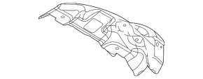 Exhaust manifold guard for Mazda6 09-13 2.5