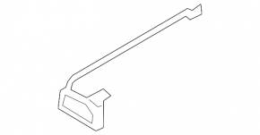 2nd row seat slide plug, right front left, Ford Explorer 20-25, black, with trim
