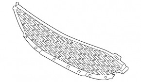 Ford Escape MK4 2022 black grille without frame