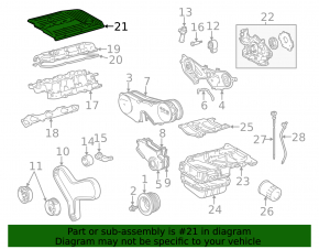 Lexus RX300 98-03 Engine Cover