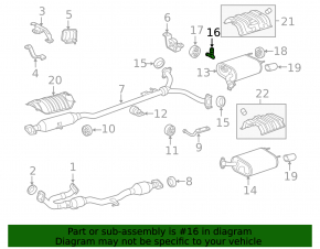 Front Right Muffler Bracket Toyota Camry v50 12-14 USA
