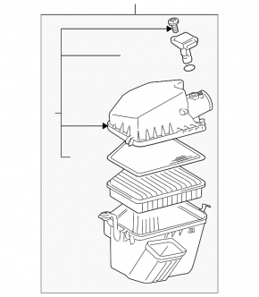 Lexus GS350 07-11 Air Filter Housing