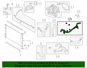Metal cooling hose for Hyundai Sonata 20-26 HEV
