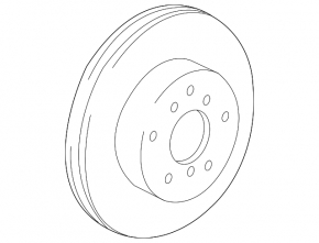 Front right brake disc for Lexus Hs250h 10-12