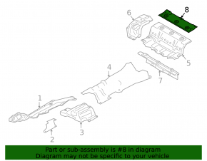Thermal insulation of the boot floor BMW 5 G30 17-23