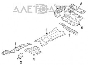 Thermal insulation of the boot floor BMW 5 G30 17-23
