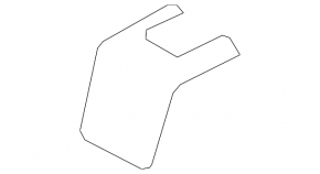 2nd row seat runner plug right BMW X1 F48 16-22 black