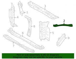 Left TV eyelash for Subaru Crosstrek 24-26
