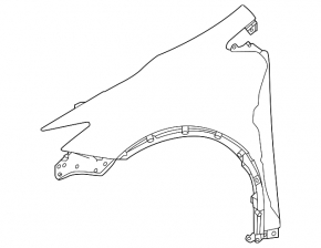 Front right fender for Toyota Prius 23-26