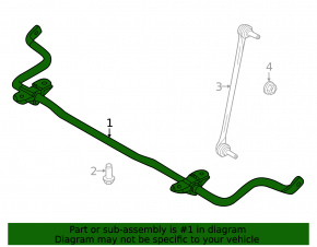 Front stabilizer bar for Nissan Ariya 23-25