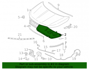 Mitsubishi Outlander 22-25 Hood Insulation