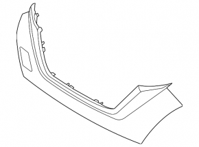 Nissan Versa 20-22 grille molding in gloss black with chrome