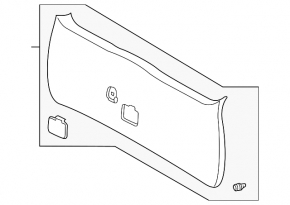 Toyota Sienna 04-10 tailgate trim