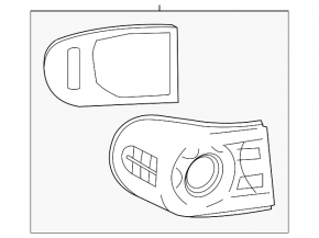 Toyota FJ Cruiser 12-14 Left Outer Headlight