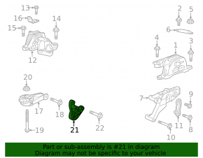Automatic transmission bracket Chevrolet Malibu 19- 1.5T