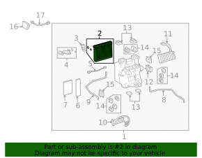 Lexus LS460 LS600h 07-12 Evaporator with Temperature Sensor