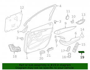 Left seat heating buttons for a Mercedes GLC 20-22
