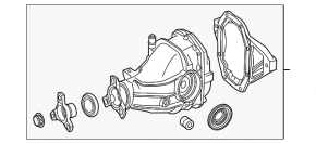 Mercedes W213 E 300 17-19 AWD 60k Rear Differential Gearbox