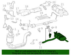 Mercedes H247 GLA 20-23 M260 rear barrel muffler