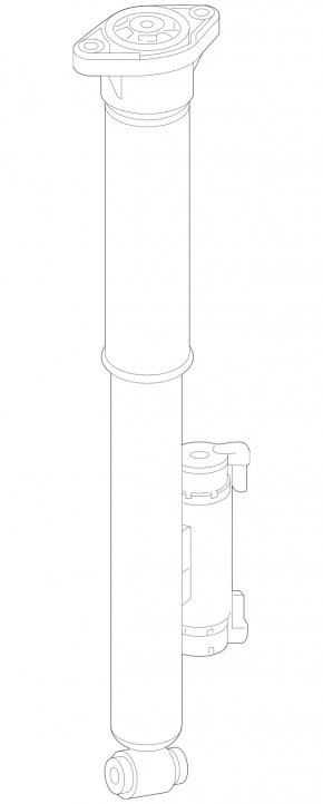 Rear left shock absorber Mercedes GLC 300/350e 16-22 for air suspension