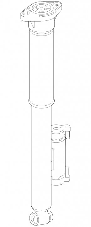 Rear left shock absorber Mercedes GLC 300/350e 16-22 for air suspension