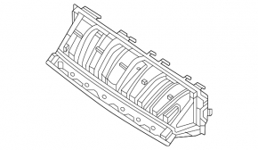 Upper radiator deflector Mercedes EQS SUV-class X296 23-25