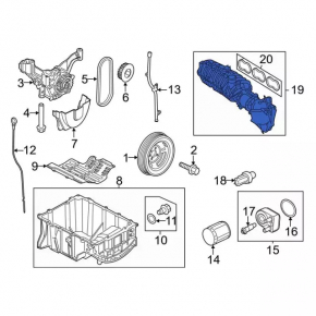 Intake manifold Ford Ecosport 18-21 1.0T