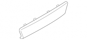 Plug for rear bumper trim lower Ford Explorer 16-17 rest, under towbar