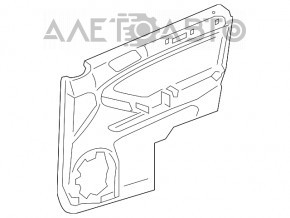 Door trim card front left Mercedes X164 GL beige