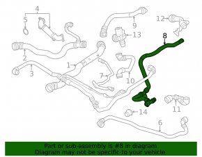 Cooling system hose BMW X3 G01 20- 2.0T